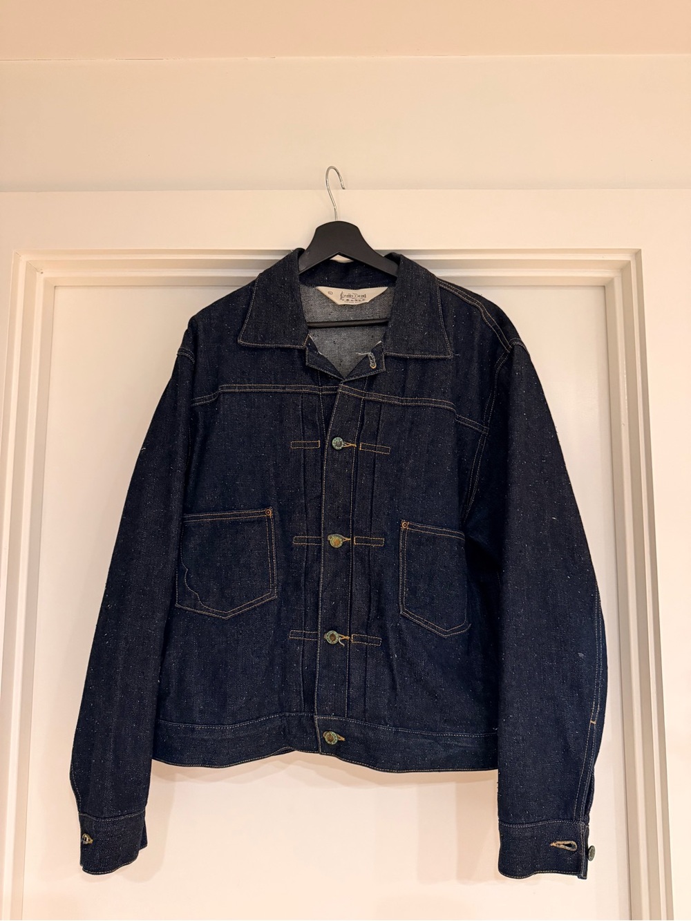 Brain Dead Dark Blue Denim Bomber Jacket